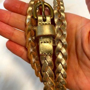 Gold Braided J. Crew Belt